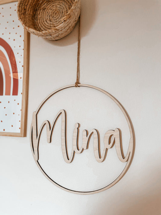 KRANS MED NAVN (I TRE)