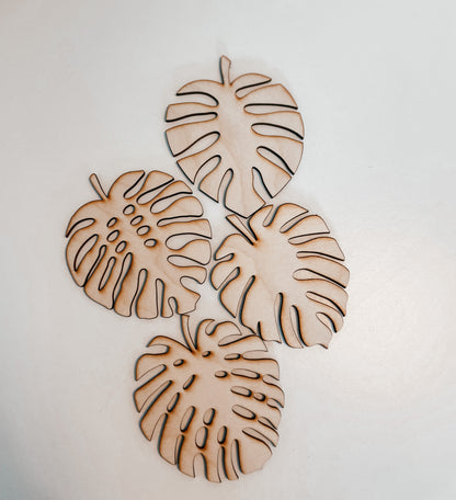 MONSTERA COASTERS (4pk, 6pk, 8pk)